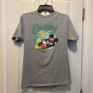 Disney Gray Mickey Mouse Chillin' Tee